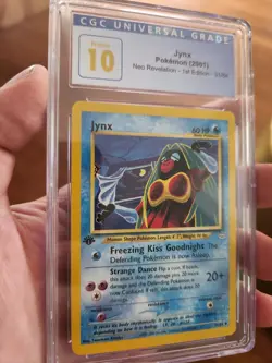 (POP 12) CGC 10 PRISTINE Pokemon 1st Edition Neo Revelation Jynx 31/64 - Image 1