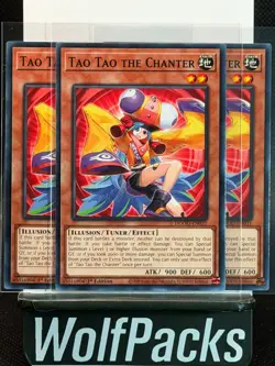 Yu-Gi-Oh! Doom of Dimensions - Tao Tao The Chanter DOOD-EN031 1st Edition Lot x3 - Image 1