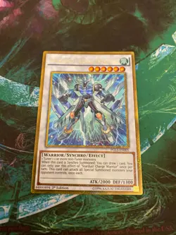 Stardust Charge Warrior PGL3-EN005 Gold Secret 1st Edition NM/VLP Yugioh - Image 1