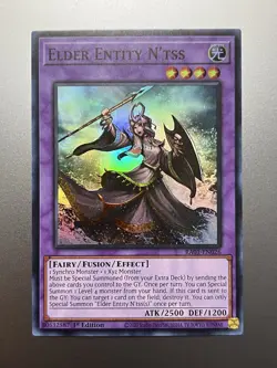 Yugioh - Elder Entity N'Tss Super Rare RA01-EN026, Near Mint, 1st Edition - Image 1