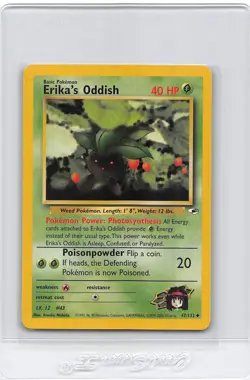 Erika's ODDISH 47/132 - UNCOMMON - Gym Heroes - VINTAGE WOTC - Pokemon Card - NM - Image 1