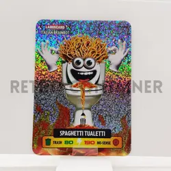 LAMINCARD ITALIAN BRAINROT DIRAMIX Cards 2025 - HOLO 155 Spaghetti Tualetti - Image 1