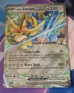 Pokemon SV: Scarlet & Violet Promo Cards Hop's Zacian ex SVP193 NM-Mint - Image 1