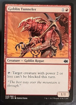 Magic the Gathering MTG Goblin Tunneler (49) DD Merfolk vs. Goblins - Image 1