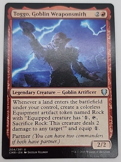 MTG Commander Legends Regular Uncommon Toggo, Goblin Weaponsmith 204/361 - Image 1
