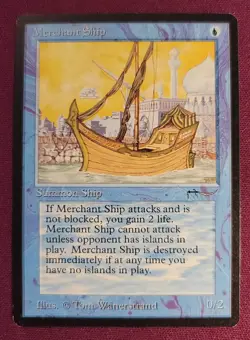 LP - Pirate Ship - Arabian Knights - Magic the Gathering- PLZ SEE PHOTOS+SCANS - Image 1