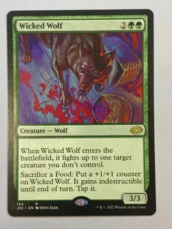 MTG - Wicked Wolf - NM - Jumpstart 2022 - Image 1