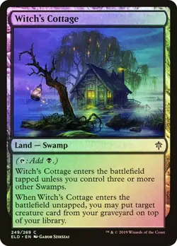 Throne of Eldraine MTG Foil Witch's Cottage Magic - Image 1