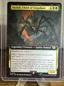 Shelob, Child Of Ungoliant MTG Lord Of The Rings Extended Art 0374 Rare-unplayed - Image 1