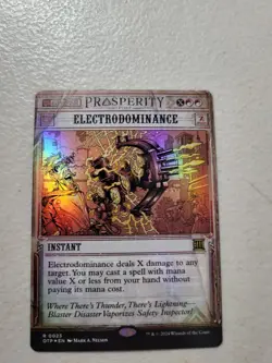 MTG Electrodominance Showcase Foil Breaking News English NM Free Shipping - Image 1