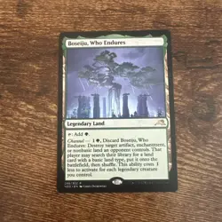 MTG Magic the Gathering Boseiju, Who Endures (266/302) Kamigawa Neon Dynasty NM - Image 1