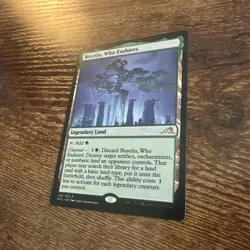 MTG Magic the Gathering Boseiju, Who Endures (266/302) Kamigawa Neon Dynasty NM - Image 2