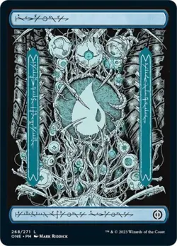 ~ Island (268) - Full Art ~ NM ~ Phyrexia: All Will Be One ~ MTG ~ - Image 1