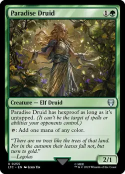 Hero Deal, English - 4 x MTG Paradise Druid Commander: Lord of the Rings: Tales - Image 1