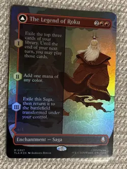 MTG The Legend of Roku (Borderless) [FOIL] - Avatar: The Last Airbender NM - Image 1