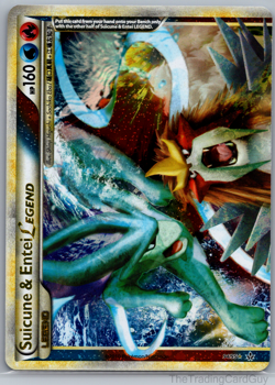 ULTRA RARE Suicune & Entei Legend Set 94/95 Pokemon Holo HGSS Unleashed - NM - Image 2