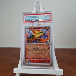 Ethan's Typhlosion Reverse Holo Rare Destined Rivals 034/182 Pokemon PSA 10 - Image 1