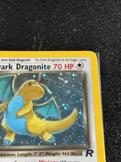 Pokemon Team Rocket Dark Dragonite Holo Rare TCG Card 5/82 - SWIRL - Image 3