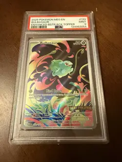 Pokemon Bulbasaur 133/132 PSA 9 [Box Topper] - Image 1