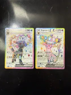 Pokemon Prismatic Evolutions - Umbreon EX Promo 176 & Espeon EX Promo 176 - Image 1