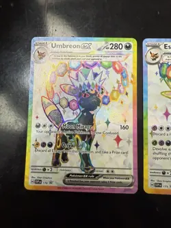Pokemon Prismatic Evolutions - Umbreon EX Promo 176 & Espeon EX Promo 176 - Image 2