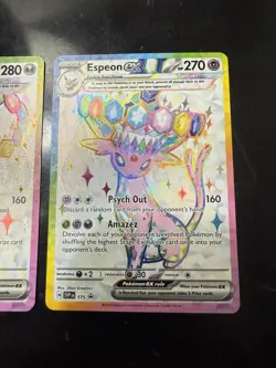Pokemon Prismatic Evolutions - Umbreon EX Promo 176 & Espeon EX Promo 176 - Image 3