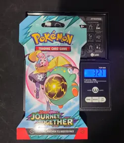 Heavy! 32.7g Pokemon Journey Together Sleeved Booster Pack Factory Sealed - Image 1