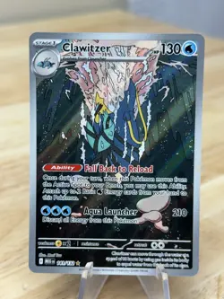 Clawitzer 141/132 Mega Evolution Pokemon Card Near Mint - Image 1