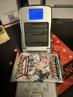 23.00g HEAVY Pokemon TCG Prismatic Evolution Booster Pack!Possible GOD/DEMI pack - Image 1