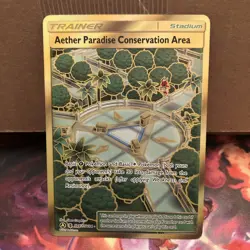 Pokemon TCG Aether Paradise Conservation Area Hidden Fates SV87/SV94 Holo Secret - Image 1