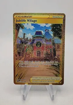 Jubilife Village (Secret) 212/189 Swsh10: Astral Radiance Holo Pokemon Card - Image 1