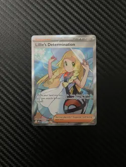 Lillie's Determination SR 169/132 Full Art Pokemon English Mega Evolution (NM) - Image 1