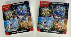 Pokemon Stellar Crown Booster Bundle - Factory Sealed - 6 Packs - Image 1