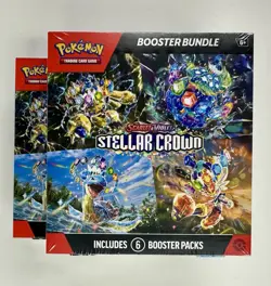 Pokemon Stellar Crown Booster Bundle - Factory Sealed - 6 Packs - Image 3