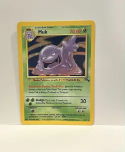 Pokemon TCG 1999 Muk 13/62 Fossil Holo Unlimited Rare - NM - Image 1