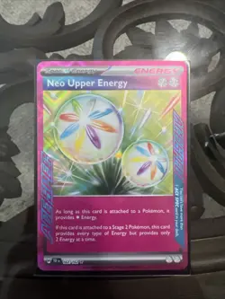 Neo Upper Energy 162/162SV05: Temporal Forces Ace Spec Holo Pokemon TCG - Image 1