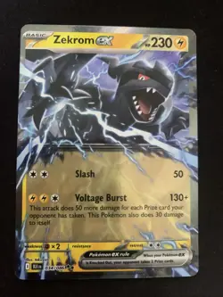 Zekrom ex - Black Bolt SV11B 037/086 RR Double Rare Pokemon Card NM En English - Image 1