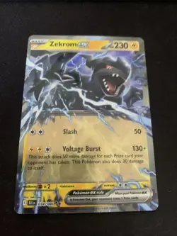 Zekrom ex - Black Bolt SV11B 037/086 RR Double Rare Pokemon Card NM En English - Image 2