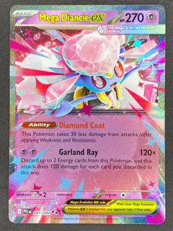 Pokemon Mega Diancie ex 041/094 PFL Phantasmal Flames NM - Image 1