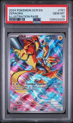 PSA 10 Zeraora 151/142 Illustration Rare - Stellar Crown - Pokemon Card - Image 1