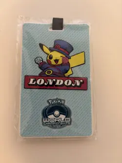 Pokemon World Championships 2022 London Pikachu Luggage Tag - Image 1
