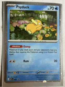 Pokemon TCG Psyduck MEP 007 Mega Evolutions Cosmos Holo Black Star Promo NM - Image 1