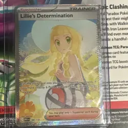 Pokemon TCG Lillie’s Determination Mega Evolution 184/132 SIR English NM - Image 1