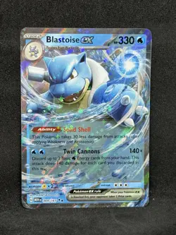 SV2a: Pokemon Card 151 #009/165 Blastoise ex Near Mint or Better - Image 1