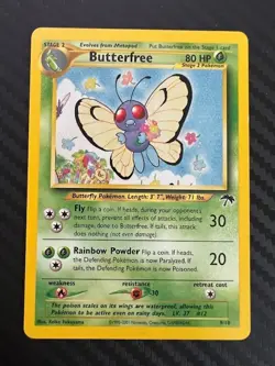 Pokemon TCG Southern Islands Butterfree Card 9/18 VLP - Image 1