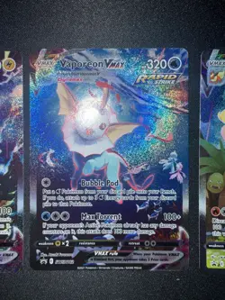 Pokemon TCG Sword&Shield Flareon Vaporeon Jolteon VMAX 3-Card Set NM - Image 4