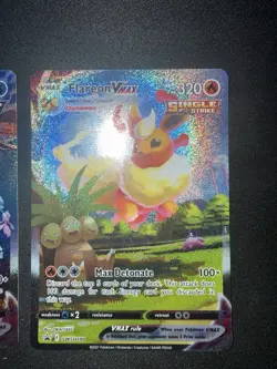 Pokemon TCG Sword&Shield Flareon Vaporeon Jolteon VMAX 3-Card Set NM - Image 5