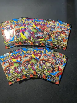 Pokemon TCG Mega Evolutions Booster Pack Lot Of 12 - Image 1