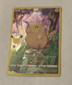 Pikachu 005/025 Celebrations Holo NM/ M Pokemon 2021 Rare - Image 1