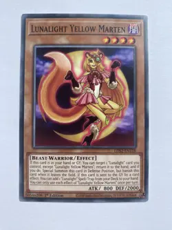 Yugioh! Lunalight Yellow Marten - LDS2-EN128 - Common - 1st Edition Near Mint - Image 1